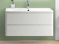 Тумба подвесная с раковиной из литьевого мрамора BelBagno ALBANO 120 Bianco Lucido