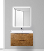 Тумба с раковиной подвесная BelBagno Marino 1000 , Rovere Nature, 1000x445x500, MARINO-1000-2C-SO-RN-P/BB1000/445-LV-MR-PR