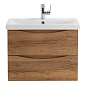 MARINO-CER База с керамической раковиной подвесная, Rovere Rustico, MARINO-CER-600-2C-SO-RR-P/BB-0320-60-LVB