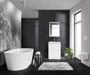 Тумба напольная с раковиной из литьевого мрамора BelBagno ALBANO 60 Bianco Lucido