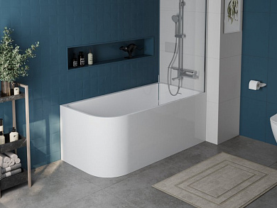 Ванна акриловая угловая правая Belbagno BB712-1700-730-R