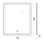 Зеркало с подсветкой и подогревом BelBagno SPC-MAR-700-800-LED-TCH-WARM