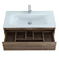Тумба с раковиной подвесная Belbagno KRAFT 1000, Rovere Tabacco, 1000x460x500, KRAFT-1000-1C-SO-RT/BB1010/465-LV-VTR-BL