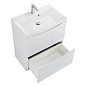 Тумба с раковиной напольная BelBagno MARINO 60 Bianco Lucido, раковина белая, MARINO-600-2C-PIA-BL-P/BB600/450-LV-MR-AST