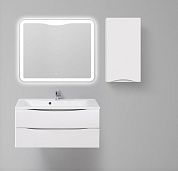 Шкаф подвесной, левосторонний, Belbagno Fly-Marino 400x300x750, Bianco Opaco, FLY-MARINO-750-1A-SC-BO-P-L