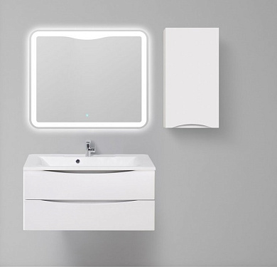 Шкаф подвесной, правосторонний, Belbagno Fly-Marino 400x300x750, Bianco Opaco, FLY-MARINO-750-1A-SC-BO-P-R