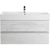 MOLVENO 46 База под раковину подвесная с двумя выкатными ящиками, Legno Bianco, 800x460x500, MOLVENO 46-80-2C-SO-LB