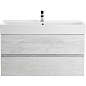 MOLVENO 46 База под раковину подвесная с двумя выкатными ящиками, Legno Bianco, 800x460x500, MOLVENO 46-80-2C-SO-LB