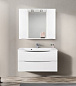 Шкаф зеркальный, Belbagno Marino 1000х150х750, Bianco Lucido, MARINO-SPC-1000/750-2A-BL-P