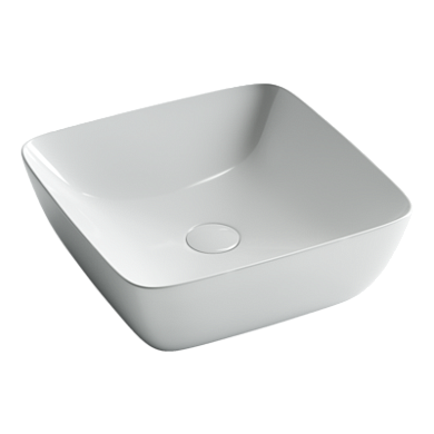 Умывальник чаша Ceramica Nova FORM накладная квадратная 410*410*145мм