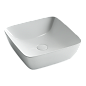 Умывальник чаша Ceramica Nova FORM накладная квадратная 410*410*145мм