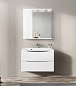 Шкаф зеркальный левосторонний, Belbagno Marino 800х150х750, Bianco Lucido, MARINO-SPC-800/750-1A-BL-P-L