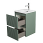 Тумба с раковиной подвесная BelBagno UNO-MINI-400-2C-SO-VO Еловый матовый, раковина белая BB-8099-3-40