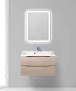 Тумба с раковиной подвесная BelBagno Marino 800, Rovere Grigio, 800x450x500, MARINO-800-2C-SO-RG-P/BB800/450-LV-MR-AST