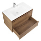 Тумба с раковиной подвесная Belbagno KRAFT 900, Rovere Tabacco, 910х460х515, KRAFT-900-2C-SO-RT/BB910/465-LV-VTR-BL