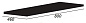 CADRO Столешница из HPL материала Nero Magma 80x46x1,3 , CADRO-80-HPL-NRM