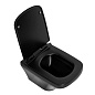 Унитаз подвесной BelBagno SELA BB3201CHR-MB с сиденьем BB3201SC-MB + Система инсталляции для унитазов BelBagno BB002-80 с кнопкой смыва BB007-PR-NERO.M