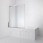 Душевая шторка на ванну BelBagno LUCE-VF-11-100/145-C-Cr