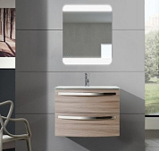 Тумба с керамической раковиной для ванной комнаты Cezares Comfort 75 см Larice