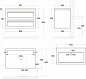PLATINO База под раковину подвесная с двумя выкатными ящиками, черный матовый, 900x490x550, AM-Platino-900-2C-SO-NM