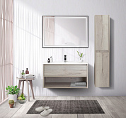 Тумба подвесная с керамической раковиной BelBagno KRAFT 80 Rovere Galifax Bianco
