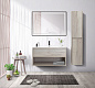 Тумба подвесная с керамической раковиной BelBagno KRAFT 80 Rovere Galifax Bianco