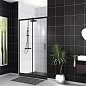 Душевая дверь в нишу BELBAGNO UNO-195-BF-1-110-C-NERO
