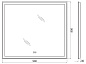 Зеркало BelBagno SPC-GRT-900-800-LED-TCH-WARM