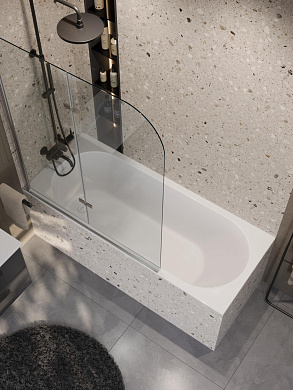 Ванна из искусственного камня Solid Surface встраиваемая CEZARES CZR-ECO-170-70-46-SSB белая, матовая