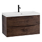 Тумба с раковиной подвесная BelBagno Marino 900, Rovere Moro, 900x450x500, MARINO-900-2C-SO-RW-P/BB900/450-LV-MR-AST