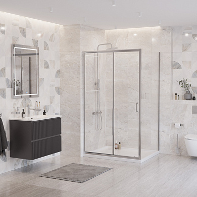 Душевой уголок BelBagno UNO-195-AH-1-110/90-C-Cr