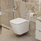 Унитаз подвесной безободковый с сиденьем и смывом ТОРНАДО BelBagno ФАКЕЛ (ARDENTE-R) BB520CH-TOR/SC