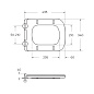 Унитаз-моноблок с сиденьем BelBagno НЕОН (NEON) BB8617CPR-MN/SC