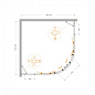 Душевой уголок CEZARES MOLVENO-R-22-90+30-C-BORO-IV
