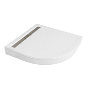 Поддон из искусственного мрамора CEZARES TRAY-AS-R-90-30-W с сифоном, ножками и экраном