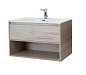 Тумба с раковиной подвесная Belbagno KRAFT 800, Rovere Galifax Bianco, 800x460x500, KRAFT-800-1C-SO-RGB/BB800ETL