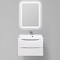 MARINO-H60 База под раковину подвесная с двумя выкатными ящиками, Bianco Lucido, 600x450x600, MARINO-H60-600-2C-SO-BL-P