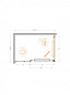 Душевой уголок CEZARES LUX-AH-FS-11-120/80-C-GM