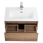 Тумба с раковиной подвесная Belbagno KRAFT 39-500, Rovere Tabacco, 510х390х515, KRAFT 39-500/390-2C-SO-RT/BB500/390ETL