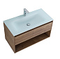 Тумба с раковиной подвесная Belbagno KRAFT 900, Rovere Tabacco, 900x460x500, KRAFT-900-1C-SO-RT/BB910/465-LV-VTR-BO