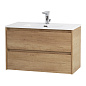 Тумба с раковиной подвесная Belbagno KRAFT 39-800, Rovere Nebrasca Nature, 810х390х515, KRAFT 39-800/390-2C-SO-RNN/BB800/390ETL
