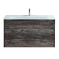 Тумба подвесная со стеклянной раковиной BelBagno KRAFT 80 Pino Pasadena