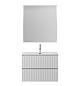 Тумба с раковиной подвесная BelBagno UNO-MINI-1000-2C-SO-BO Белый матовый, раковина белая BB-8099-3-100