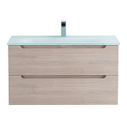 Тумба с раковиной подвесная Belbagno ETNA 1000, Rovere Grigio, 1010х460х515, ETNA-1000-2C-SO-RG-P/BB1010/465-LV-VTR-BO