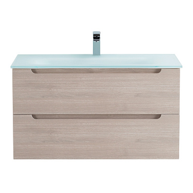 Тумба с раковиной подвесная Belbagno ETNA 1000, Rovere Grigio, 1010х460х515, ETNA-1000-2C-SO-RG-P/BB1010/465-LV-VTR-BO