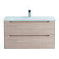 Тумба с раковиной подвесная Belbagno ETNA 1000, Rovere Grigio, 1010х460х515, ETNA-1000-2C-SO-RG-P/BB1010/465-LV-VTR-BO