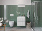 Тумба с раковиной подвесная BelBagno UNO-MINI-500-2C-SO-BO Белый матовый, раковина белая BB-8099-3-50