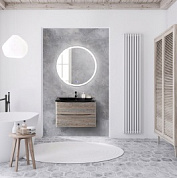 Тумба с черной раковиной из искусственного мрамора BelBagno Acqua 80 см Pino Scania