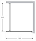 Душевая перегородка CEZARES LIBERTA-L-1-115-120-C-NERO