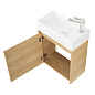 Тумба с раковиной подвесная Belbagno KRAFT MINI 500, Rovere Nebrasca Nature, 494х256х500, KRAFT MINI-500/260-1A-SO-RNN-L/7045-KL